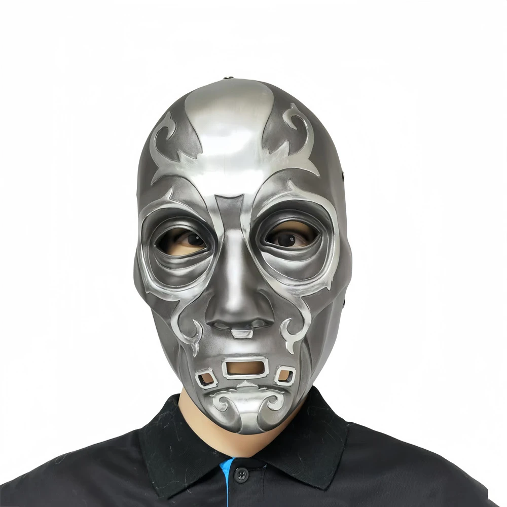 

Волшебные романы «Пожиратели смерти» Смоляные маски Унисекс Хэллоуин Карнавал Вечеринка Косплей Рыцари Фельтури Маска Бар Декор Коллекционная