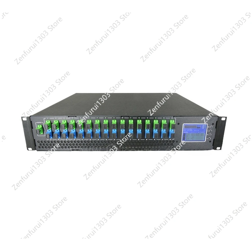 16 port 1550nm EDFA Fiber Optical Amplifier 16 port WDM Power Out
