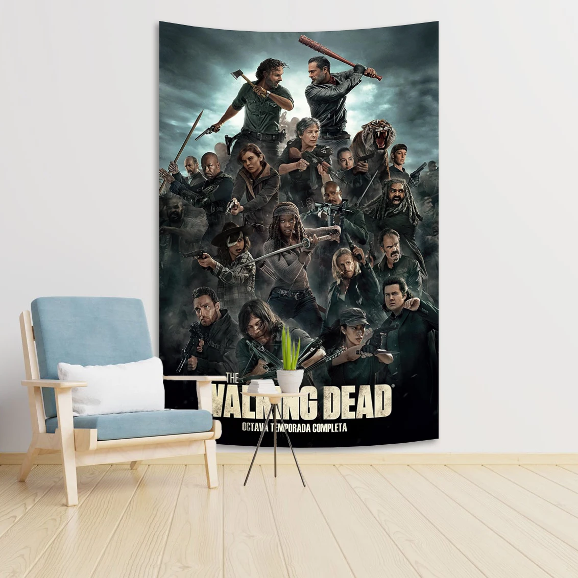 The Walking Dead Daryl Dixon Tapestry Classic Horror Series Wall Mount Psychedelic Bedroom Computer Room Decoration