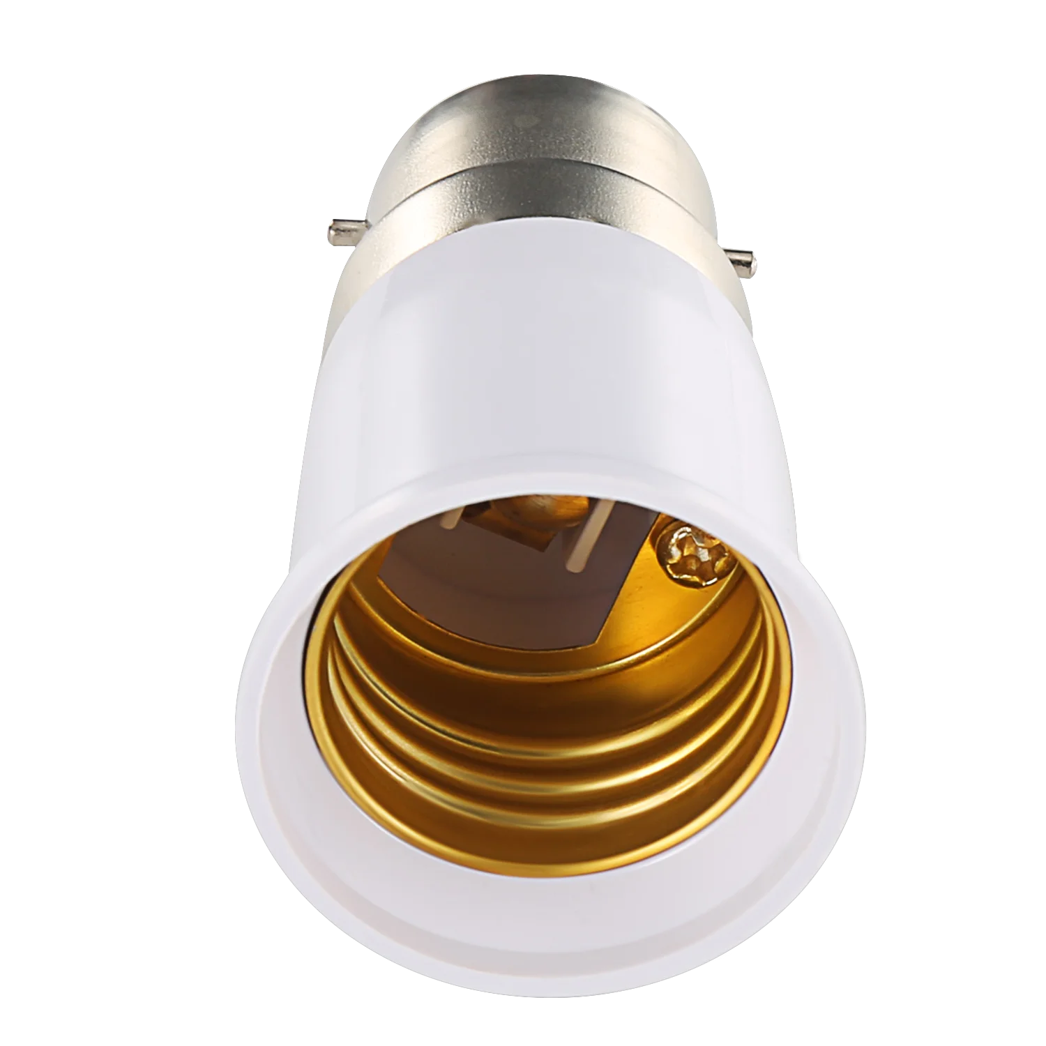 Baioneta Light Bulb Adapter, B22 para Edison Parafuso, E27 Lamp Converter, Suporte de luz, Peças de iluminação, 1Pc