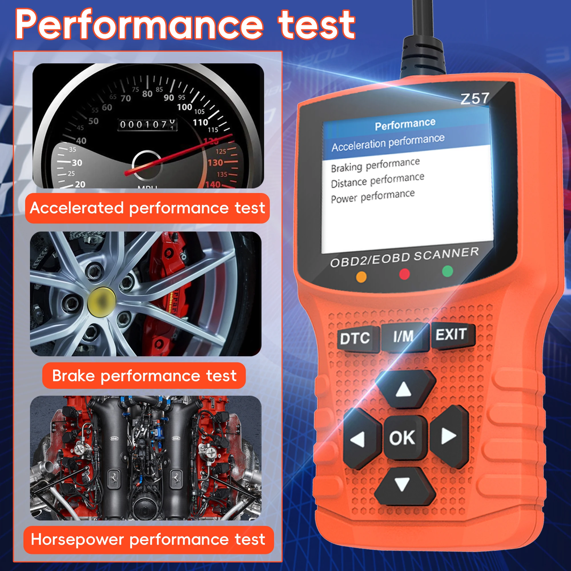 الماسح الضوئي obd2 البيانات المباشرة ميكانيكي المهنية obdii/EOBD أداة قارئ رمز التشخيص ، فحص ضوء المحرك ، أدوات مسح السيارة #6