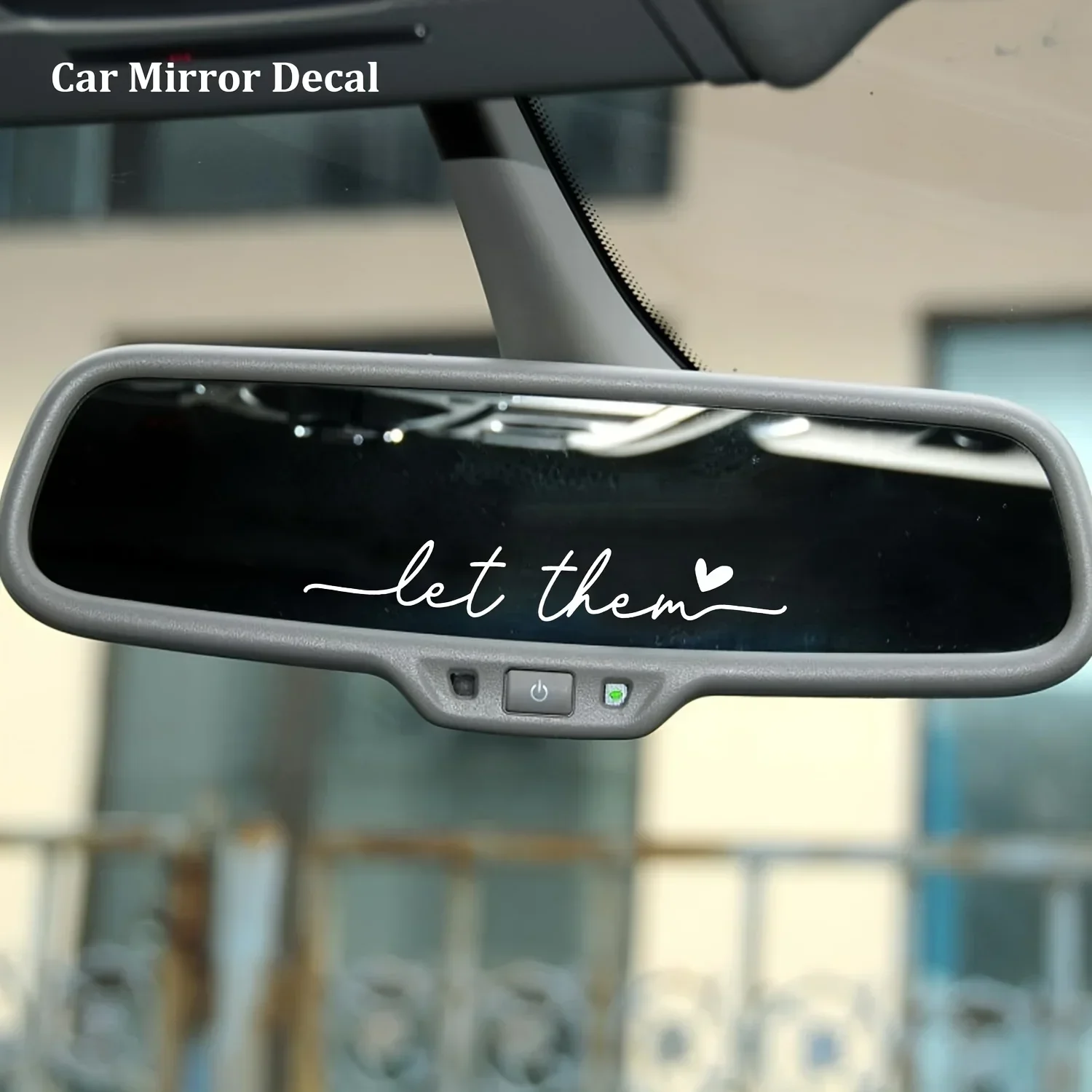 1pc carro motocicleta holográfica " Deixe-os" adesivo, padrão de roteiro elegante, acessório interior e exterior personalizado auto moto