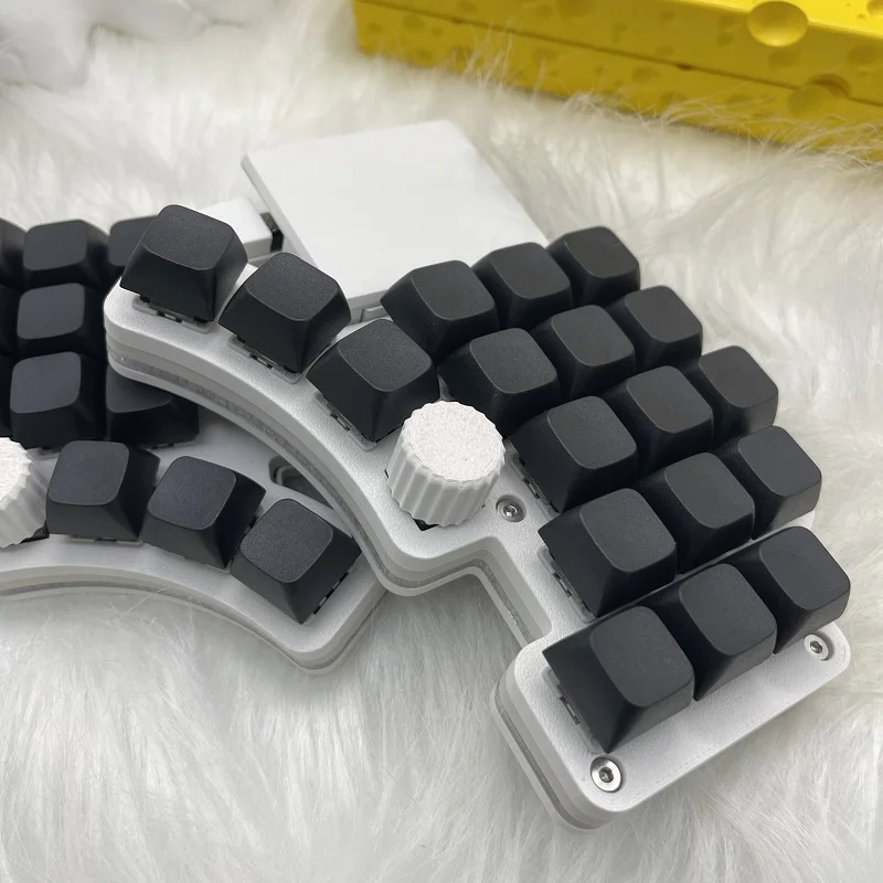 Разделенная клавиатура Dilemma 35, проводная, однорежимная, поддерживает сенсорную панель в флаконе, набор игровых механических клавиатур RGB с возможностью горячей замены