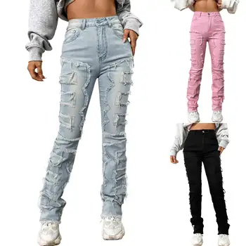 10 best sales Calça jeans feminina Stack - №6