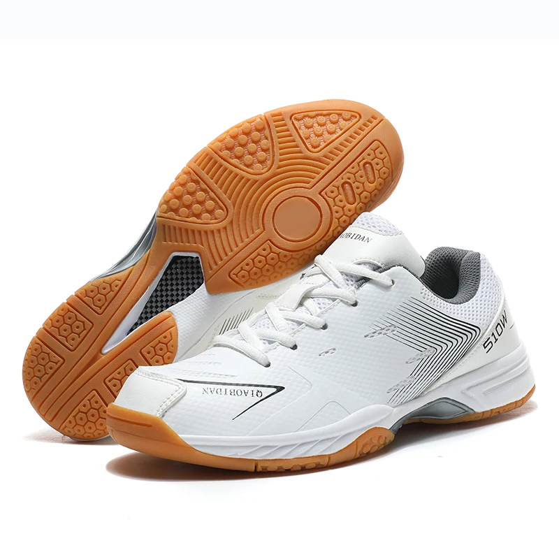 Outdoor Men Badminton Squash Indoor Sports Shoes Ultra-light Rubber Sole Volleyball Training Sneakers Plus Size 38-48