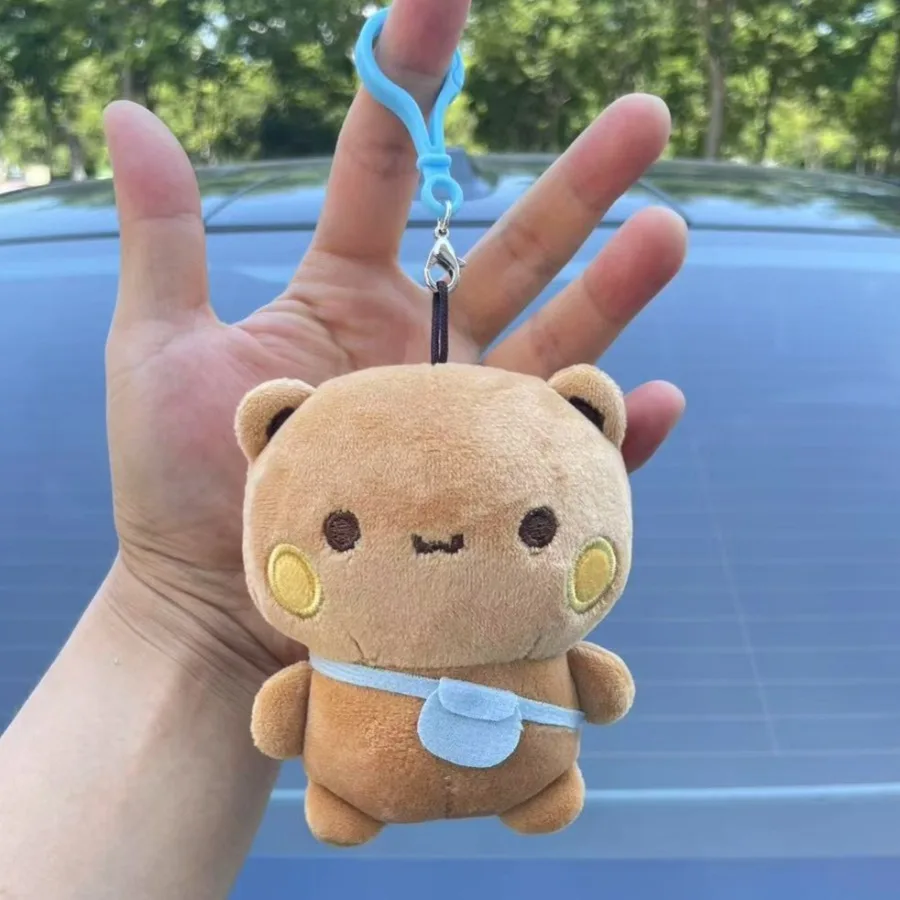 Bubu Dudu أفخم سلاسل المفاتيح Kawaii Yier الباندا الدب بلوشي لعبة قلادة لطيف دمى لينة الحيوانات المحشوة مفتاح سلسلة حقيبة الحلي