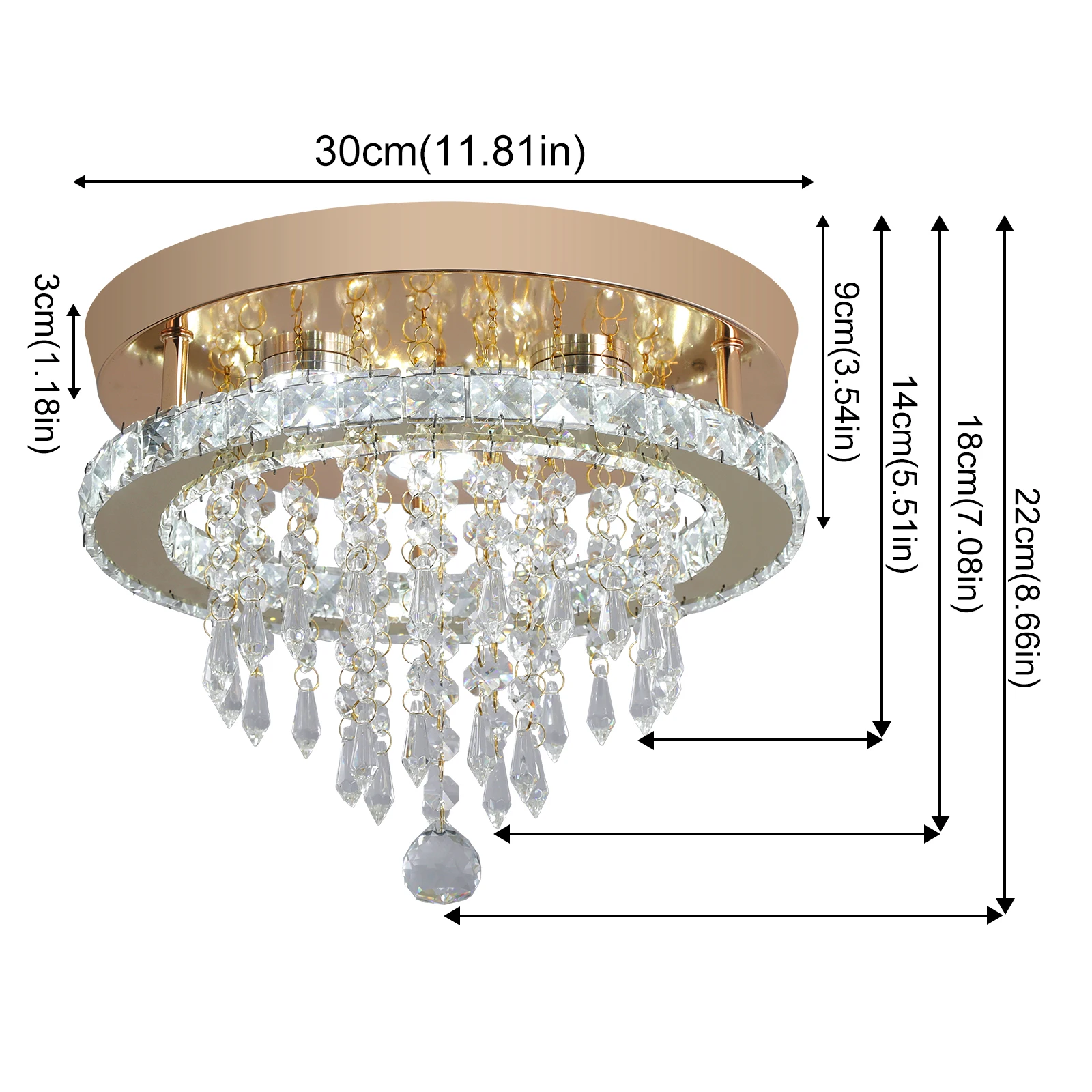 VETRULUS Luxe kristallen kroonluchter glans ontwerp goud moderne led-plafondlamp woonkamer slaapkamer hanglamp verlichtingsarmatuur