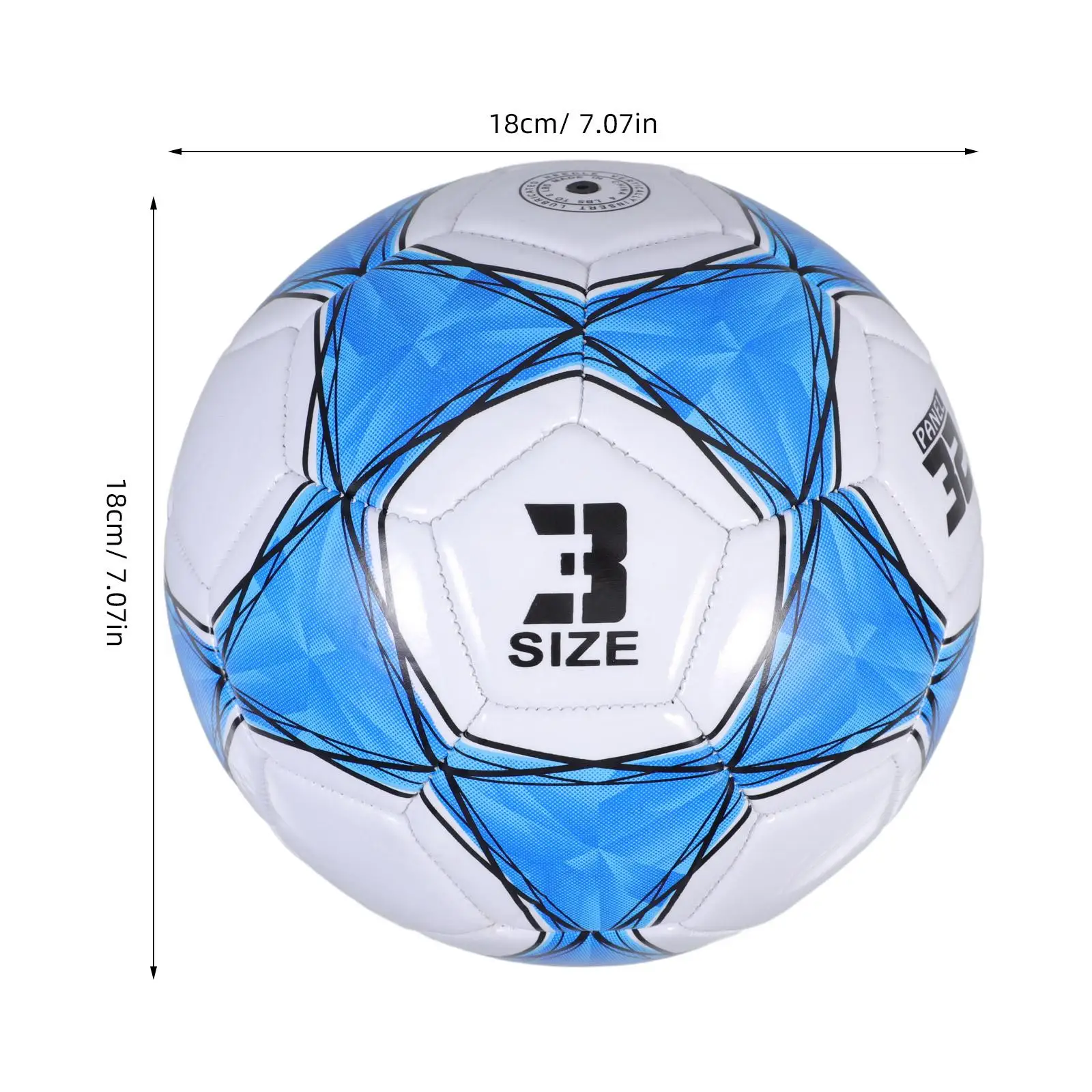 Verdikte PVC-voetbal voor kinderen Training Jeugdvoetbaluitrusting Duurzaam met de hand gestikt leegblaasbaar mini-formaat peuter
