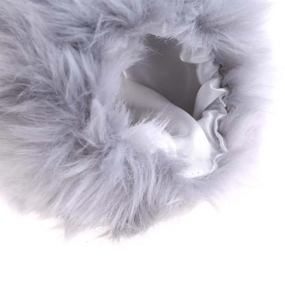 1pair Women Thick Fur Cuffs Winter Soft Faux Fur Plush Cuff Windproof Gloves Hand Wrist Warmer Cuff Clothing Accesories