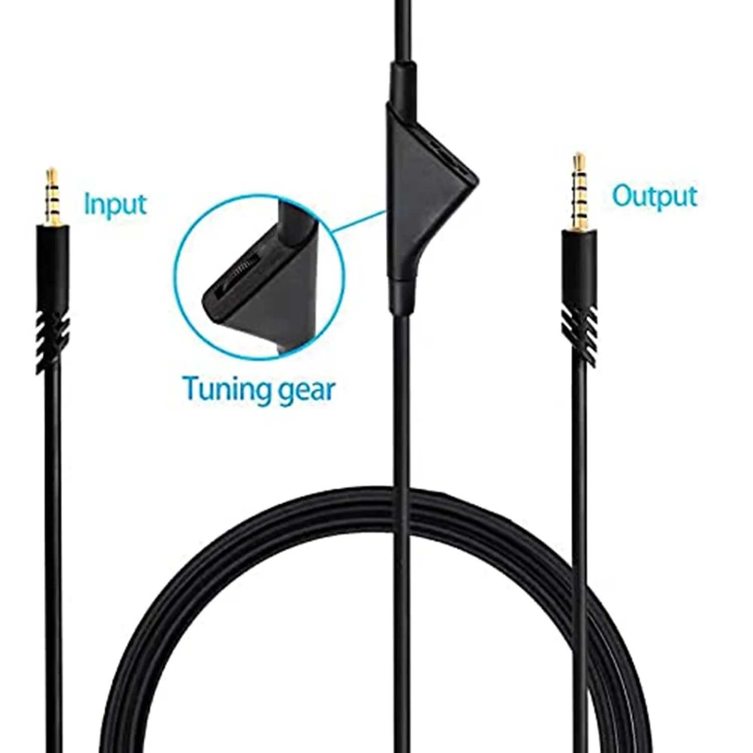 Replacement Cable Cord for Astro A40/A40TR/A10 Gaming Headsets, Aux Wire with Volume Control 2.0 M 6.5 Feet Compatible with Xbox