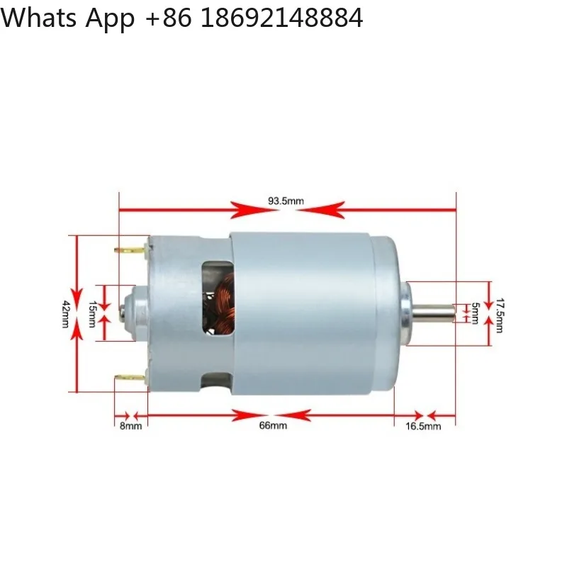 Micro motor forward and reverse high speed high power automatic lifting table mower meat grinder DC motor