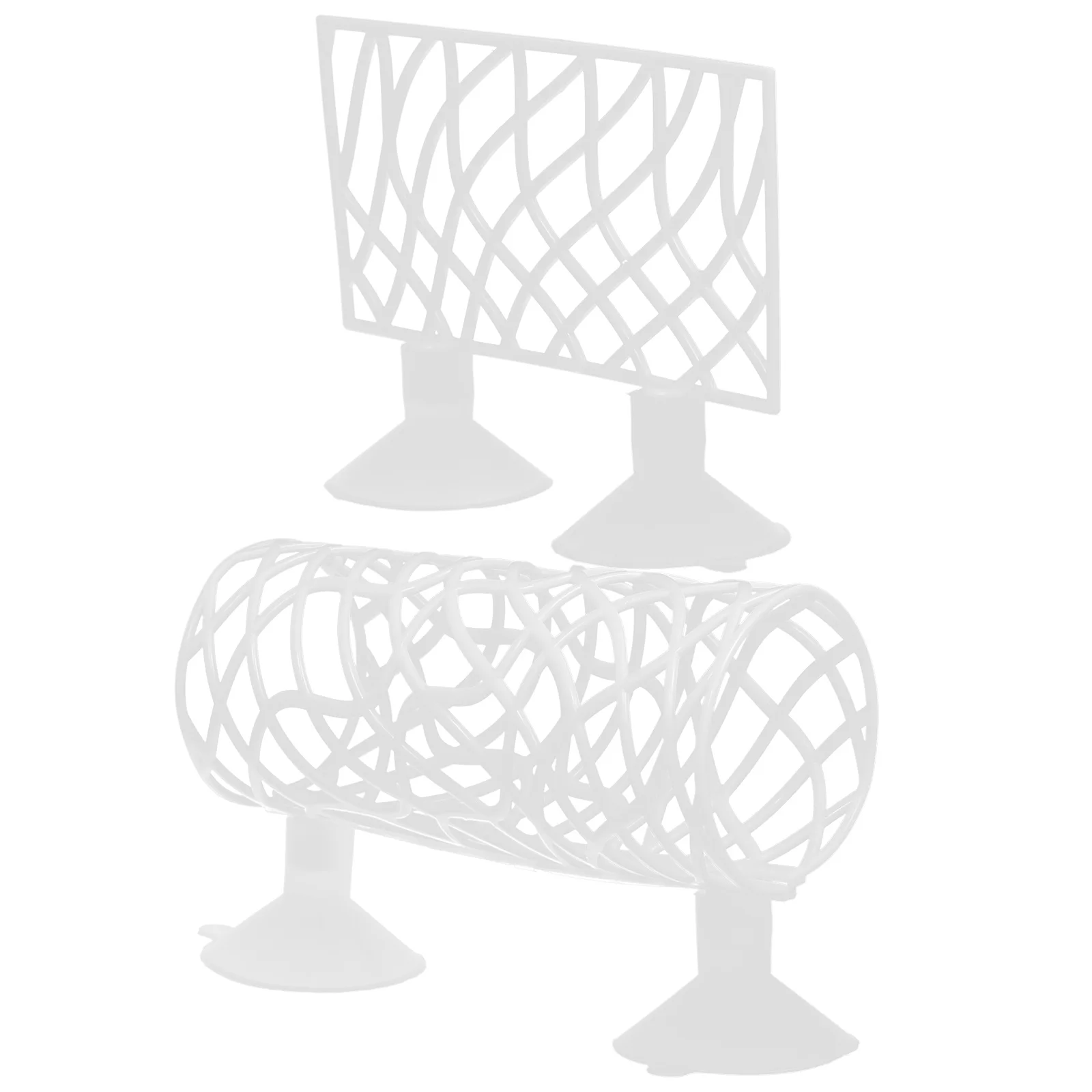 

1Set Fish Tank Decor Cave Betta Fish Tunnel Hideout Aquarium Hollowed Bed ABS Material Easy Clean Shrimp Tunnel Ornament