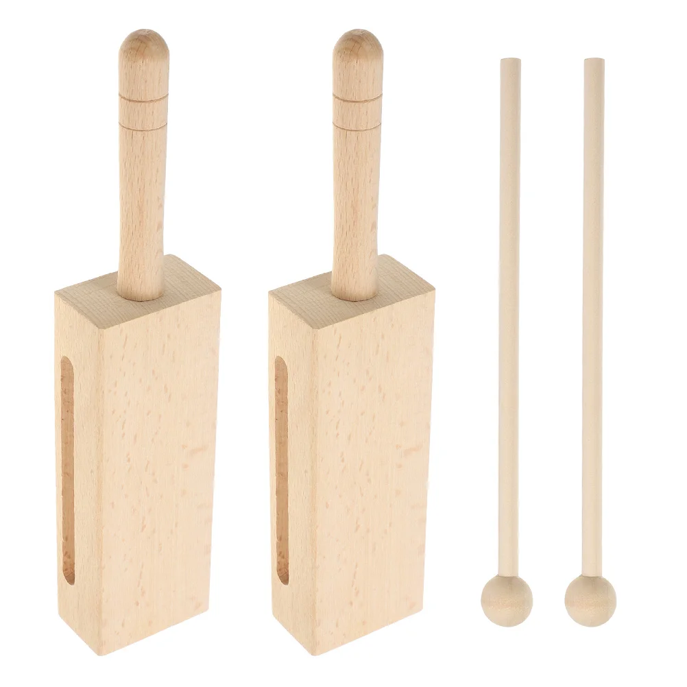 

2 Sets Percussion Music Instrument Wood Musical for Adult Instruments Adults Hand Child Rhythm Sticks