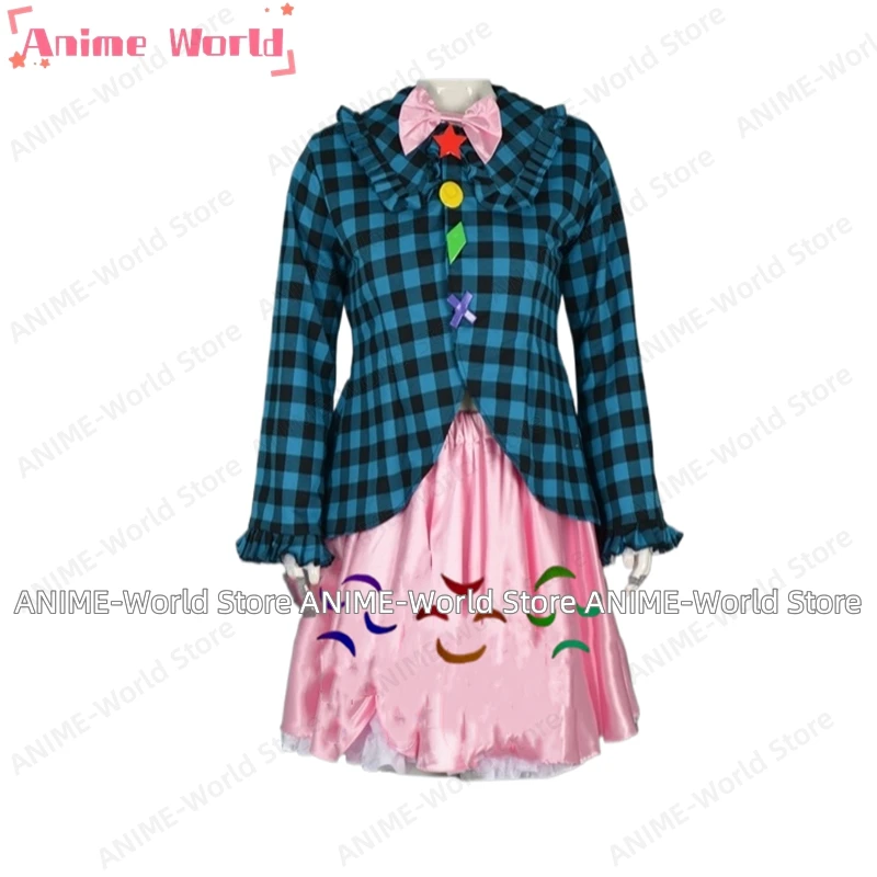 《Custom Size》Anime Touhou Project Hata No Kokoro Cosplay Costume Halloween Woman Girl Suit