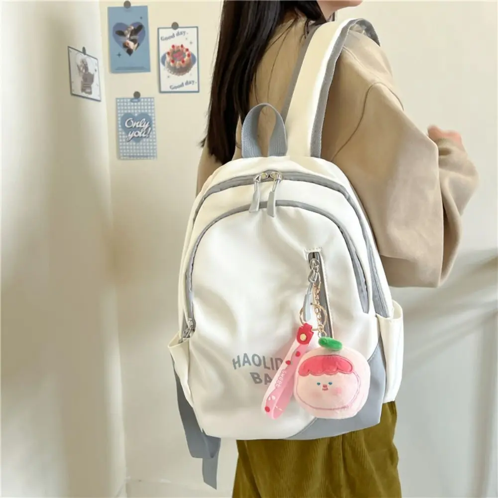 Lazer Ins Mochila para Estudantes, Saco De Escola De Moda Simples, Saco De Ombro De Grande Capacidade, Livro De Texto