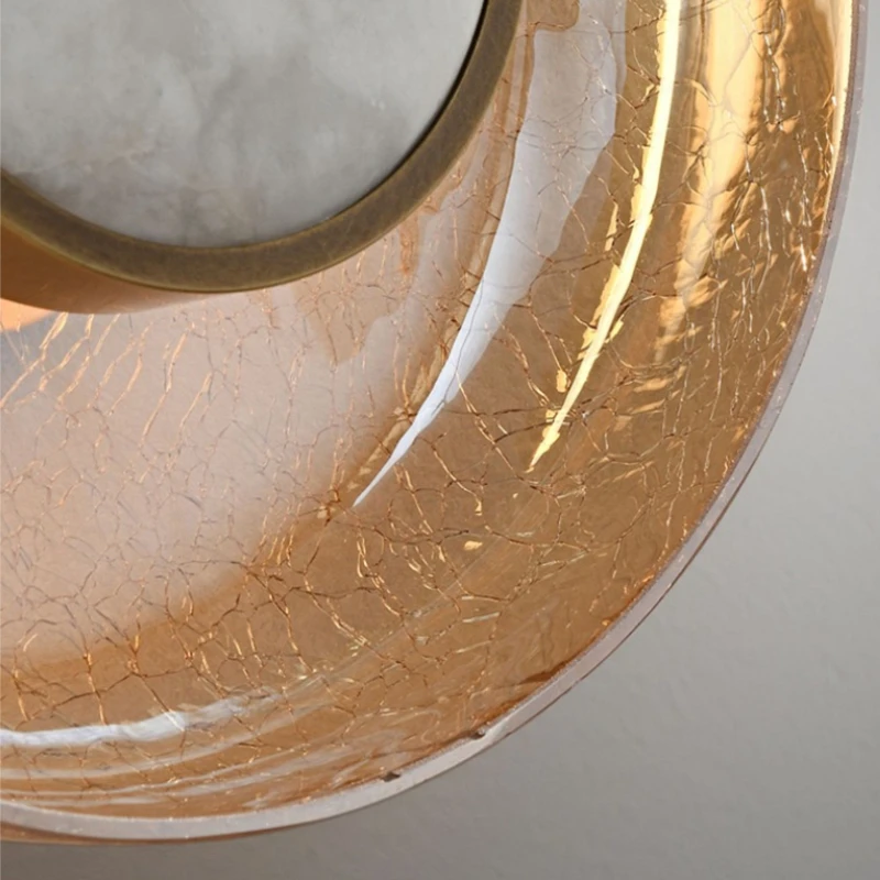 Contemporary Designers Wall Lamp Ice Cracked Glass LED Wall Sconces Living Room Corridor Staircase Atmosphere Adorn Illumination