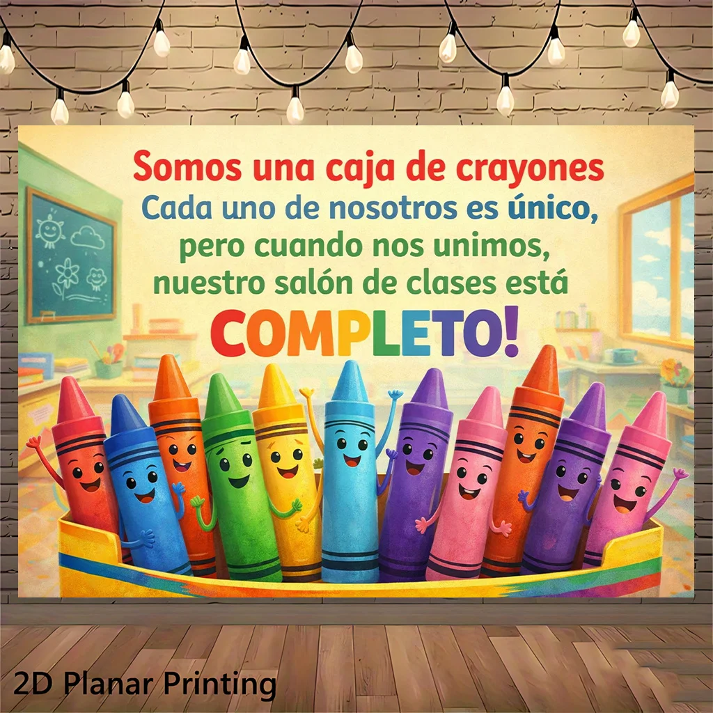 Kids Education Design - Colorful Kids School Classroom Tapestry Wall