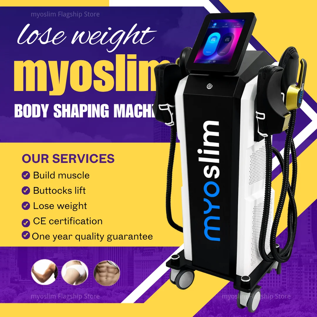 

Профессиональный аппарат MYOslim RF 6500W 15T EMS для коррекции фигуры, стимуляции мышц и липолиза, с 5 насадками NEO RF