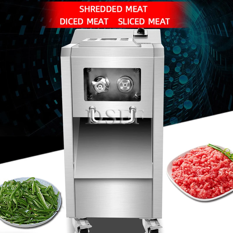 Commercial Fully Automatic Electric Meat Cutter, Chicken Fillet, Breast, Fresh Meat, Beef Slicer