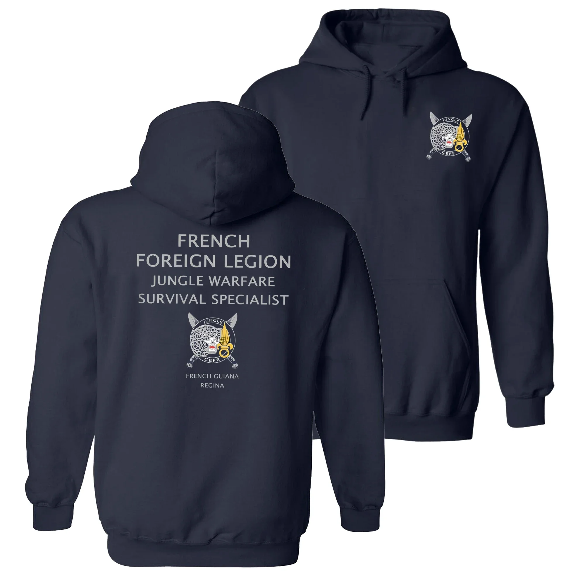 French Legion Etrangere Foreign Jungle Warfare Army Pullover Hoodie 100% Cotton Comfortable Casual Mens Sweatshirts Streetwear
