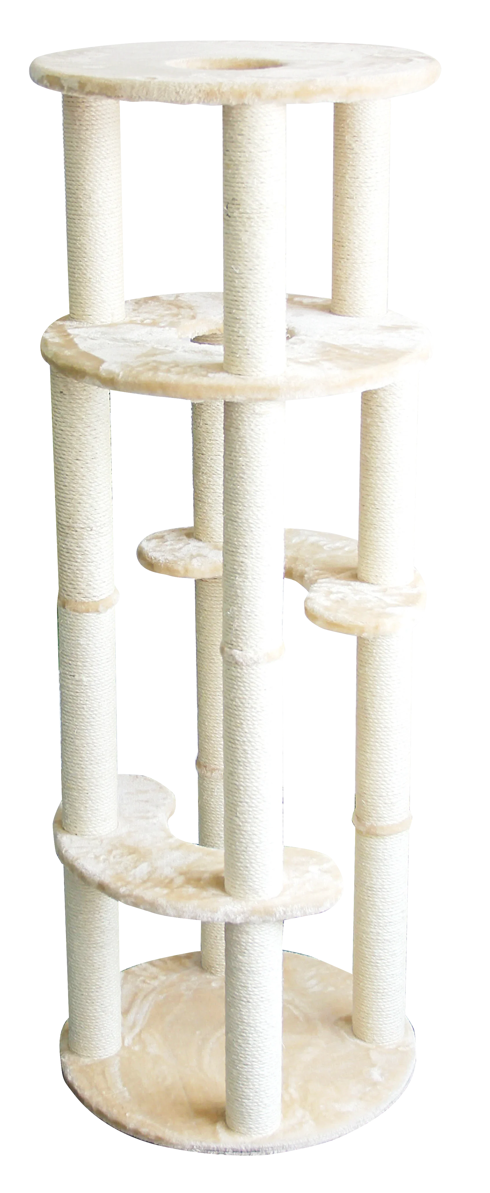 Natural Sisal Woven Pet Furniture Cat Tower Four Seasons Universal Jumping Platform Columns Cat Tree