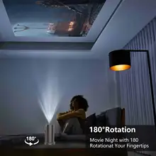 Portable Android Projector 90°Adjust Stand Hight Adjustable Dustproof ...