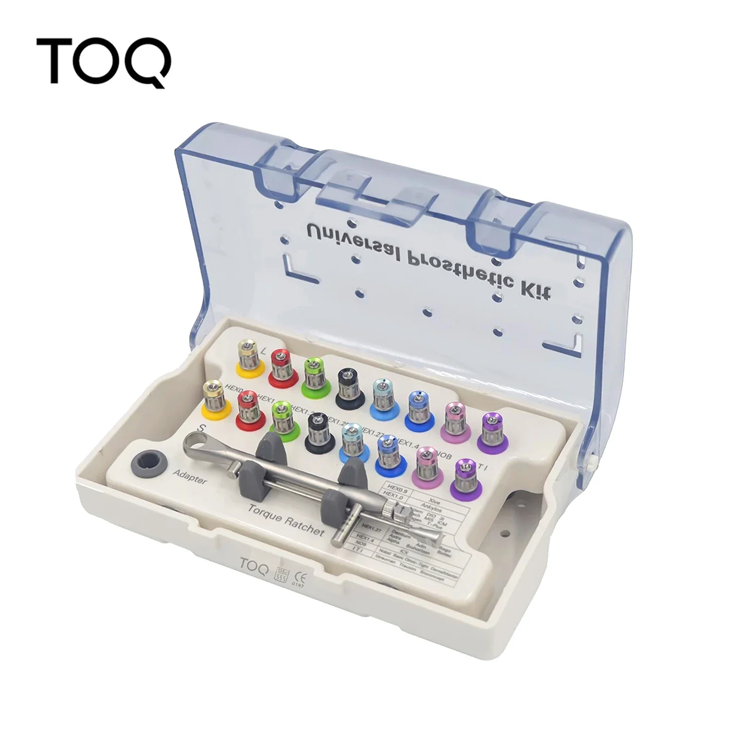 New Arrival Whole Set Dental Implant Restoration Tool Kit Dental Universal Implant Torque Screwdrivers Wrench 10-70NCM