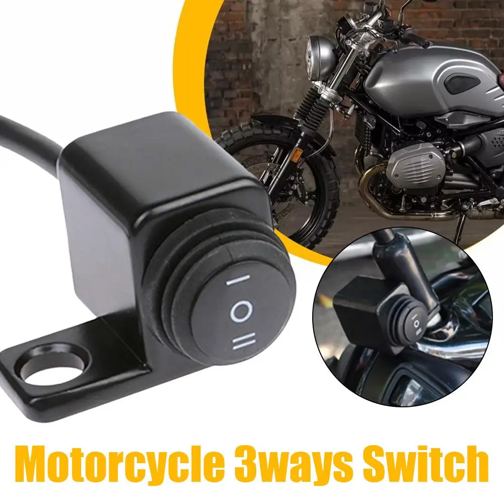 Universal Scooter Motorcycle Handlebar Switch Useful Control 3-Way Light Light Practical Button Signals Fog Controller F2O6