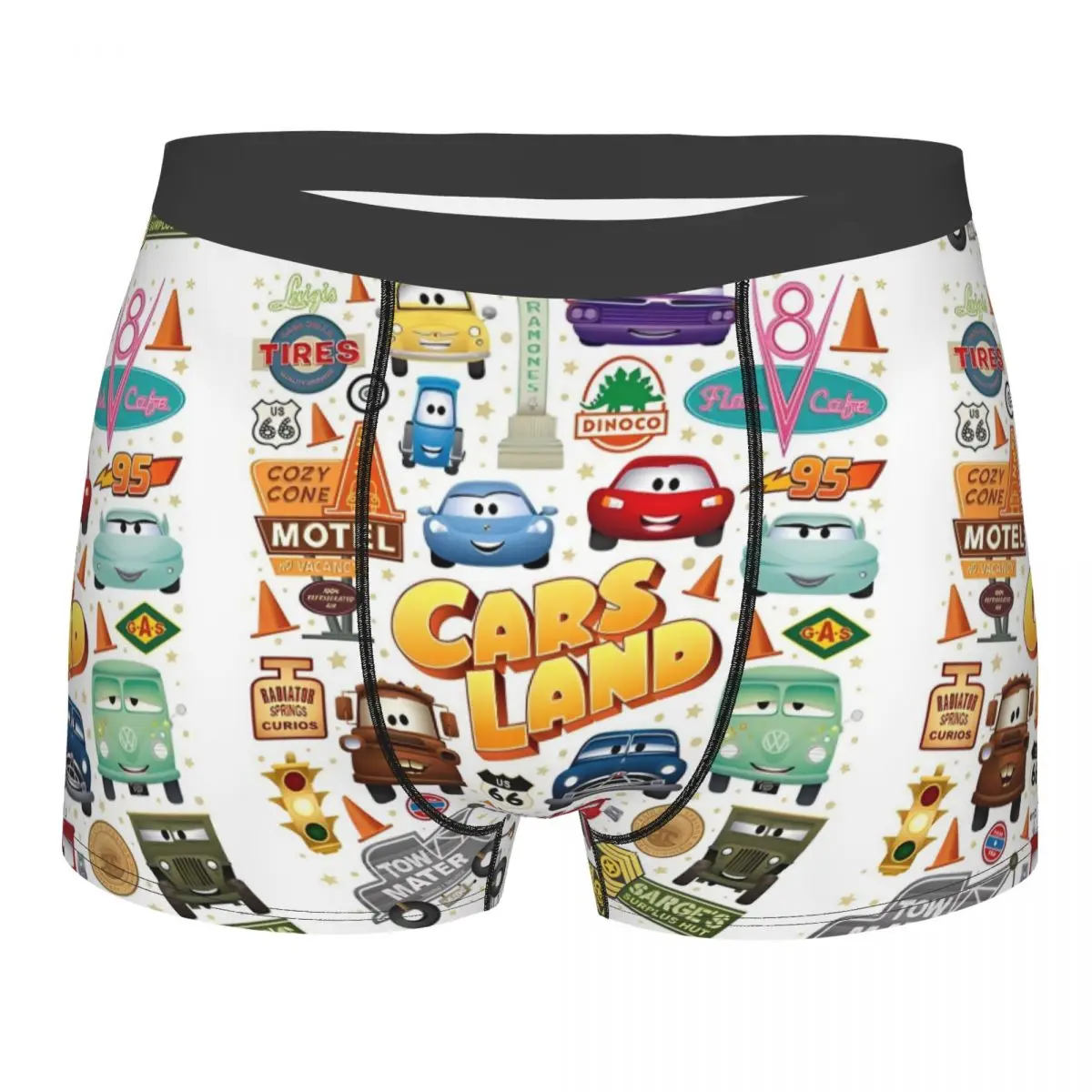 Custom Cars McQueen Sally Boxer Acessórios, Cuecas Boxers, Roupa Interior Novidade, Boxer Shorts, Cuecas Cozy Quilt, Presente para Homens