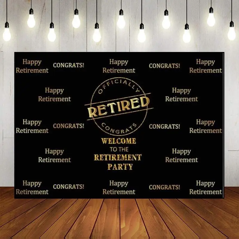 Retirement Party I'm Not Old Retire Classic Funny Custom Birthday Backdrop Kids Background Newborn Photography Props Banner Game