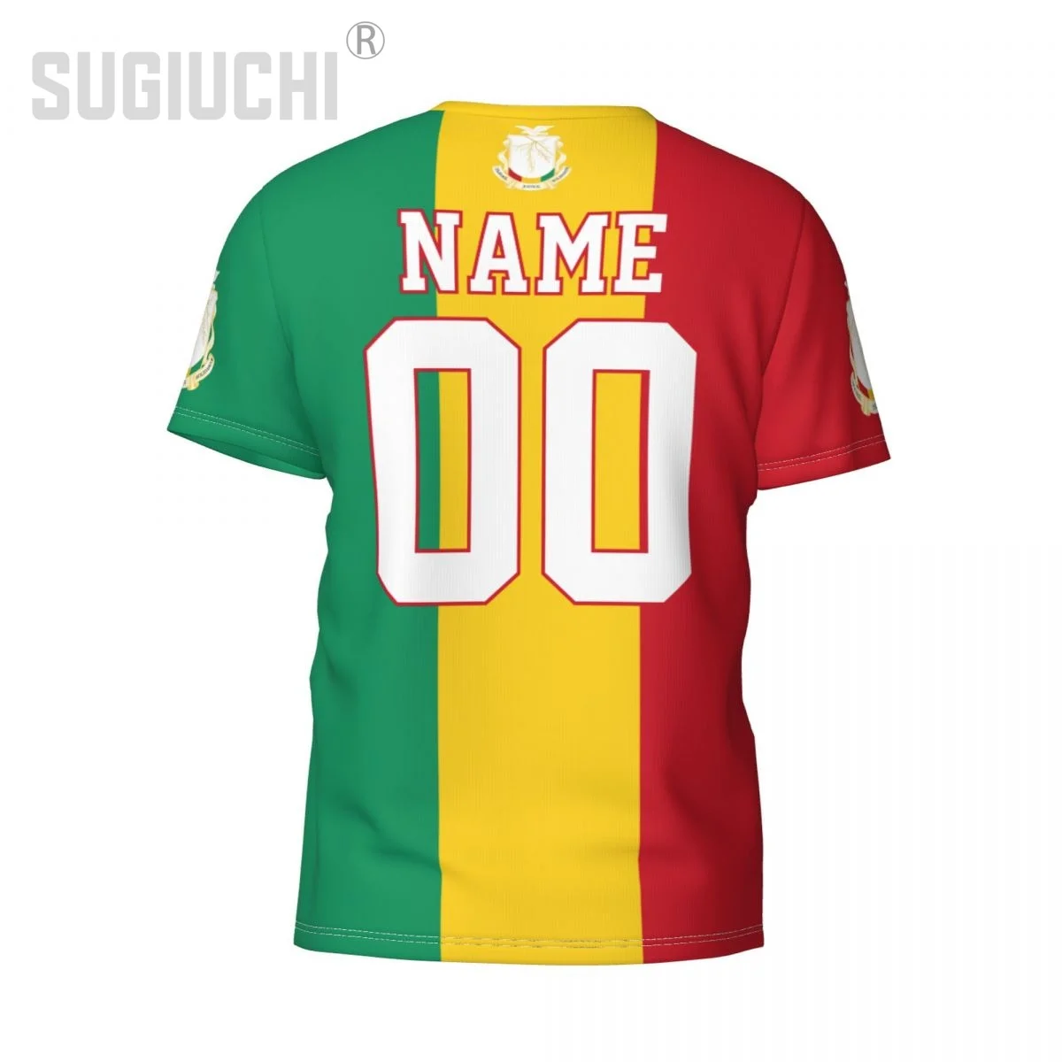 Custom Name Number Guinea Flag Emblem 3D T-shirts For Men Women Tees jersey team Clothes Soccer Football Fans Gift T shirt