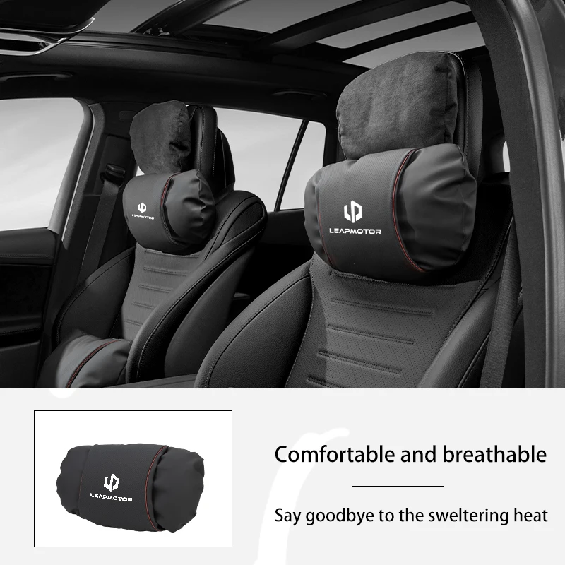 Car Seat Headrest Lumbar Cushion Jelly Layer Double Neck Protection Cushion For Leapmotor T03 S01 C11 C01 C10 Leap Motor