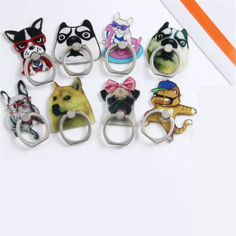 Puppy Husky Cat Dog Animal Phone Finger Ring Smartphone Stand Holder Mobile Phone Holder For Iphone 14 15 All Phone