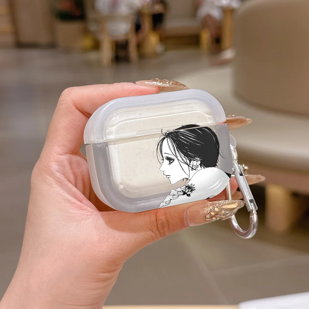 Anime N-NANA Translucent Silicone Case for Airpods 4 3 Pro 2 1
