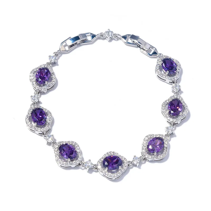 HIBRIDE 2025 new charming sliver color luminous everyday bracelet women's dress decorative jewelry wedding holiday gift B206