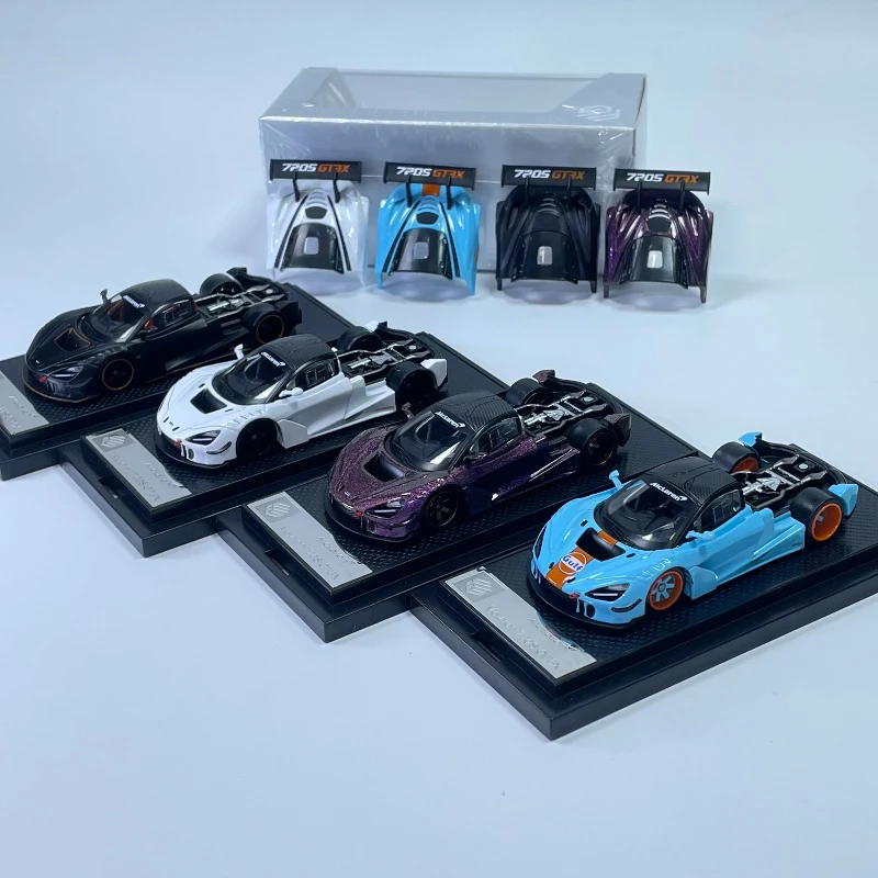 

Масштабная модель спортивного автомобиля 1:64 720S GT3X из литого сплава, украшение для рабочего стола, коллекционный предмет, подарок для друга