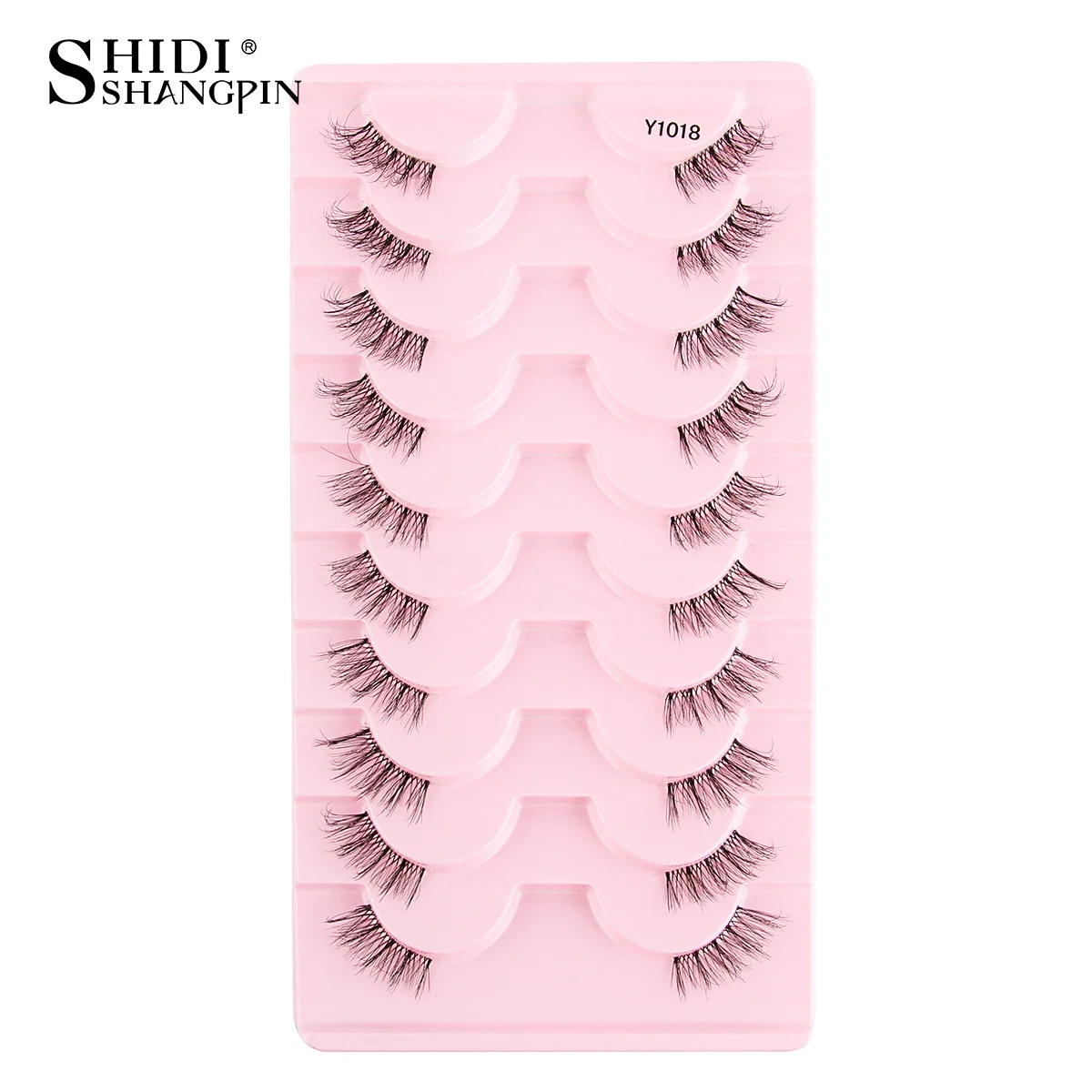 Neue Halbe Wimpern Falsche Wimpern 5/10 Paar 3D Nerz-Wimpern Natürliche Wimpernverlängerung Katzenaugen-Wimpern Make-up Faux Cils Fox Lash – Detail 35