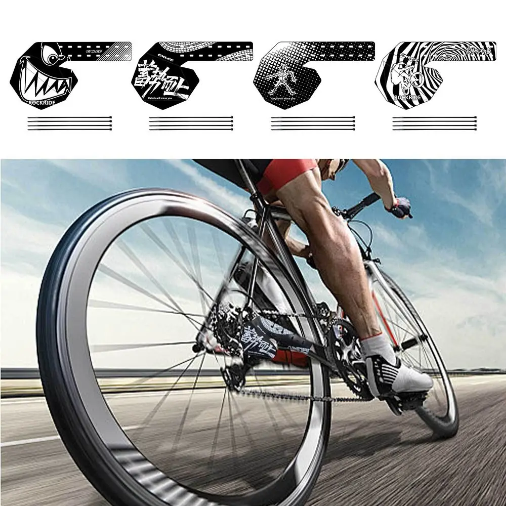 Black Bike Rear Derailleur Guard Plate PP5 Repair Bicycle Fender Mud Prevent Bicycle Parts Protective Plate Outdoor Sports