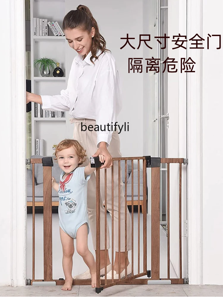 Light Luxury and Simplicity Stair Raile Safety Protective Grating Antique Wood Grain Baby Fence Pet Separation Fence Railing