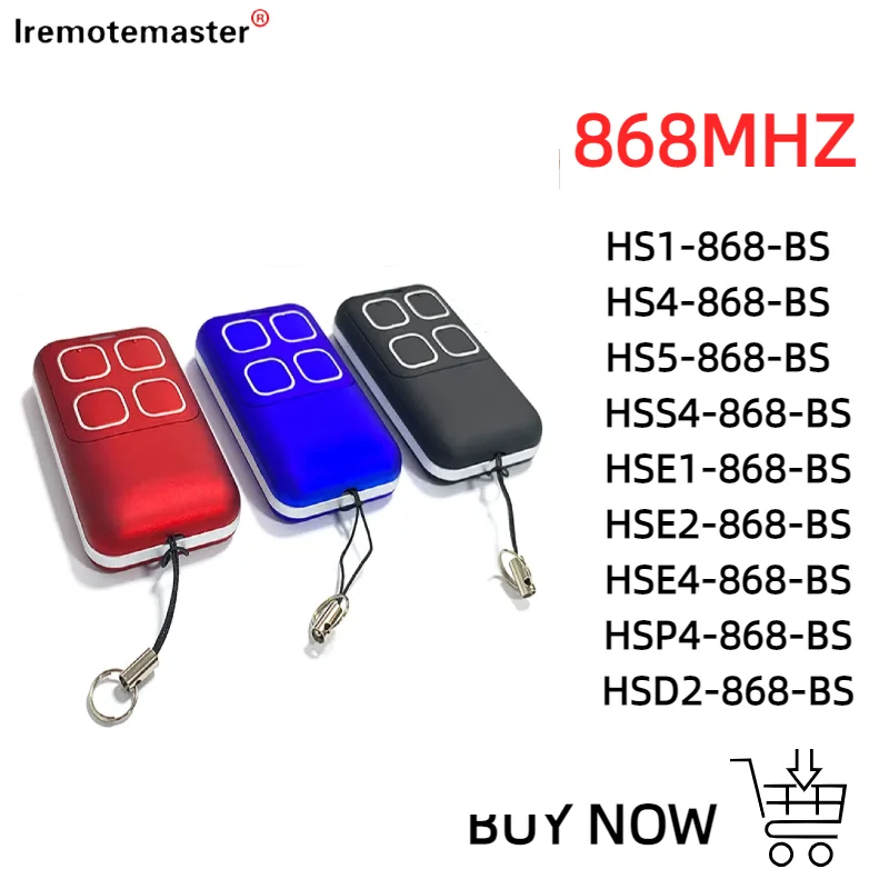 NEW HSE2 HSE4 868 BS BLUE LIGHT REMOTE CONTROLLER BiSecure 868MHz GARAGE DOOR REMOTE REPLICATOR OPENING DEVICE