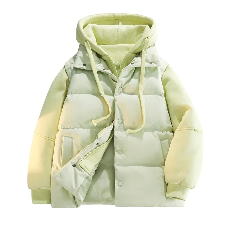 تنوعا الرجال المألوف نمط جديد سميكة الشتاء سترة قطن مقنعين يندبروف معطف دافئ معطف الرجال سترة قطن #3