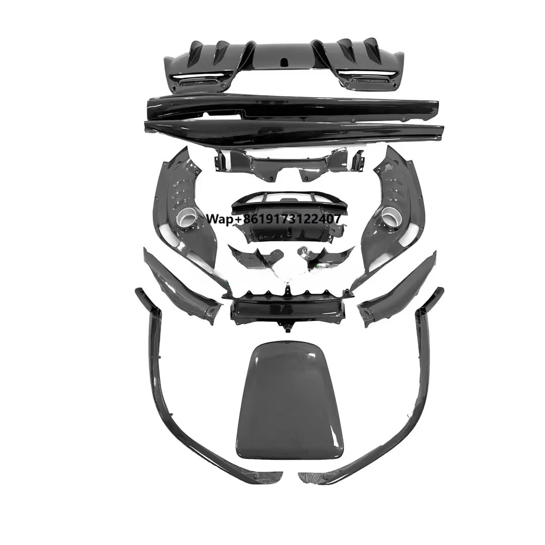 ملحقات قطع غيار السيارات مجموعات هيكل كربون جاف كامل مجموعات كاملة وإكسسوارات الديكور الداخلي لـ 296GTB