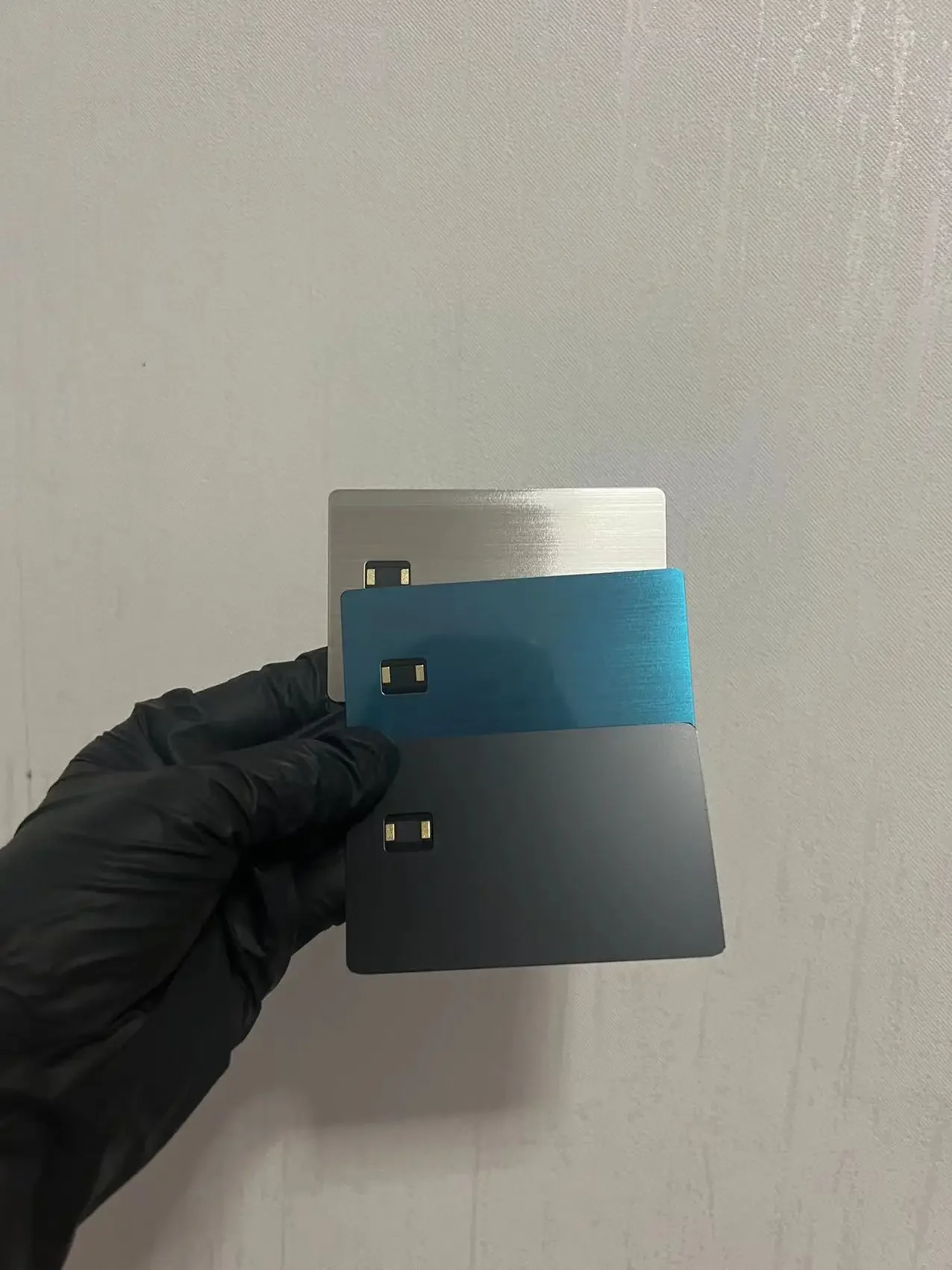 Personalized Chip Hidden Metal Nfc Business Card 215 Metal Nfc Card Black