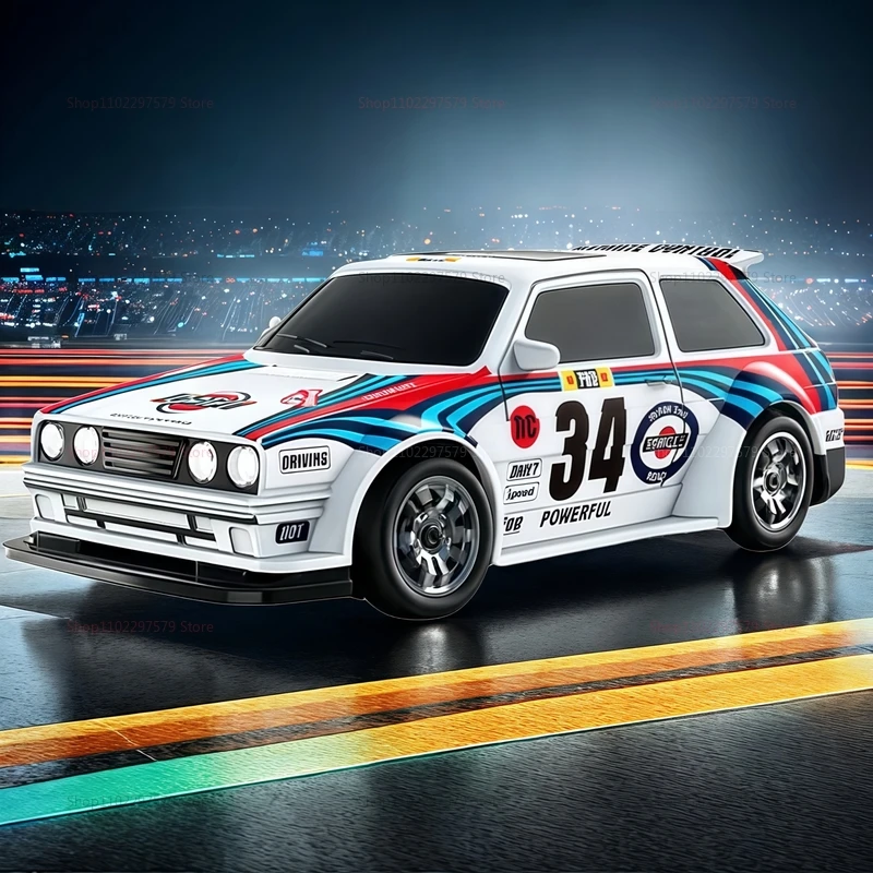 Nuevo Auto RC 4x4 2026, Escala 1:43, Tracción en las Cuatro Ruedas con Dos Configuraciones de Velocidad, 20 km/h, Luces LED, Auto de Juguete Recargable para Niños