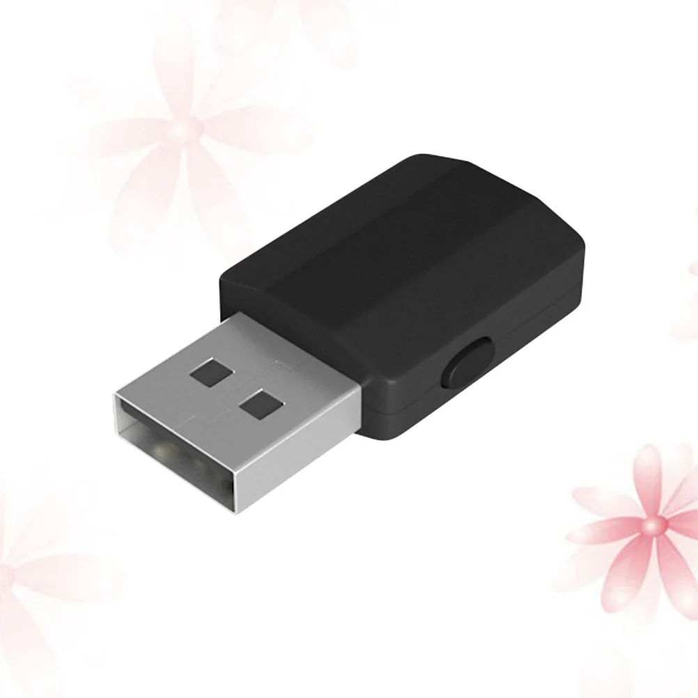 

Wireless Audio Adapter 3.5Mm Usb Receiver Transmitter With Led Indicator For Smartphone Headphone Bt600 Black