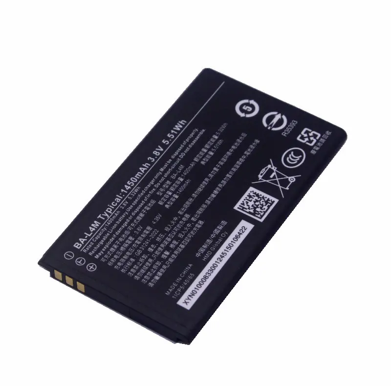 2x batería BA-L4M BAL4M 1450mAh + cargador universal para Nokia 220 4G 235 4G 3210 4G 5