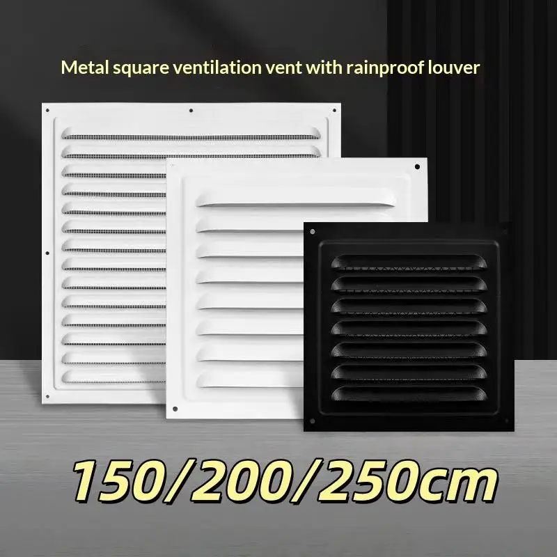 1/2Pcs 150/200/250mm Metal Air Vent Grille Heating Cooling Vents Plate Exhaust Outlet Ventilation Cover