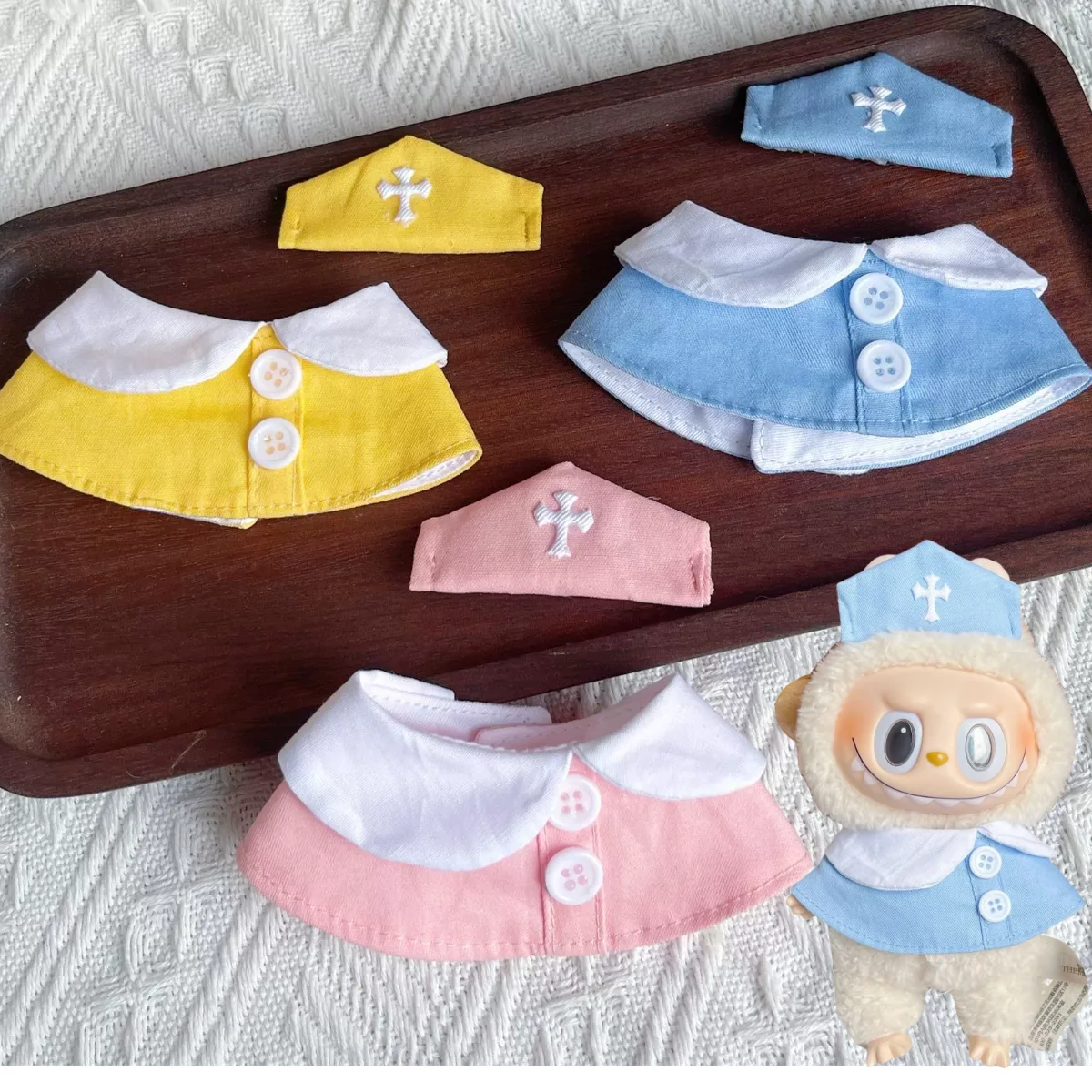 

For Labubu Clothes Mini Doll Clothes Ropa Labubu V2/V3 Lovely Nurse Cap Suit Fashion Set Trendy Outfit Clothing Set