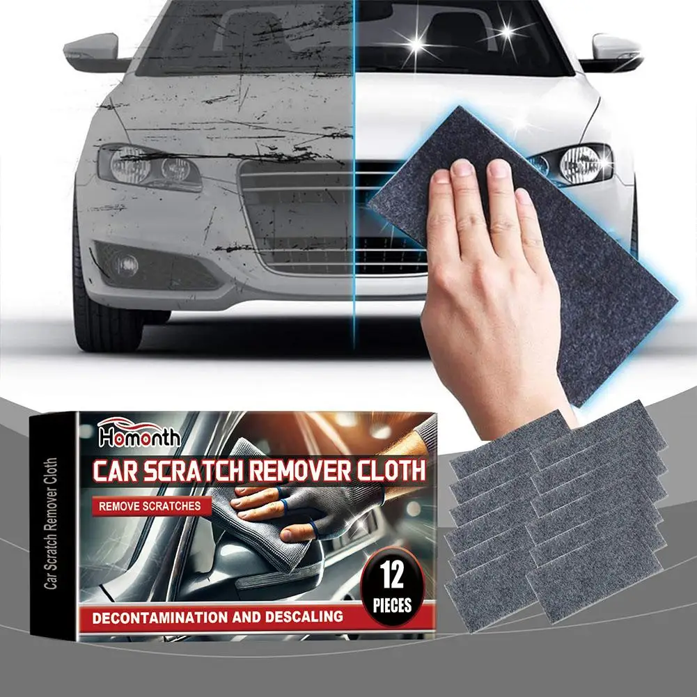 

Magic Car Scratch Repair Cloth Scratch Repair Tool Cloth Surface Metal Remover Polishing Accessory Car 12pcs D1Y6