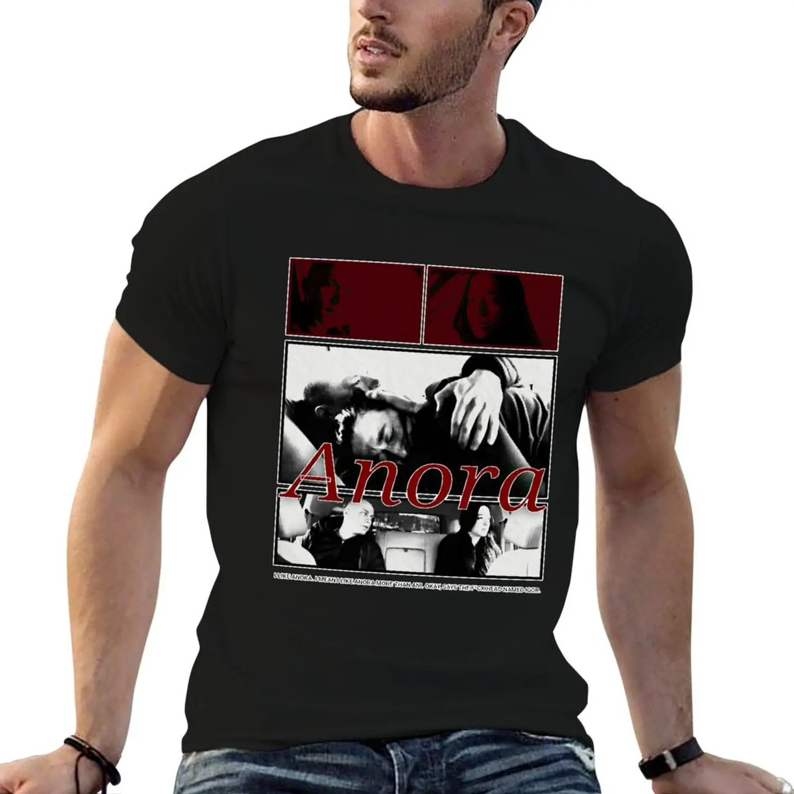 Anora Retro Style Art T-Shirt tops croswit shirt man fruit of the loom mens t shirts